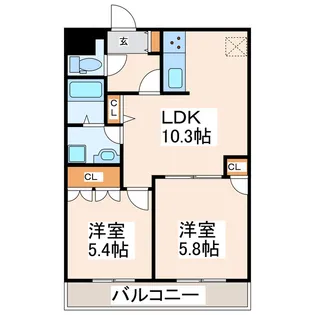 KANNA-KAMUI【4階】の間取り