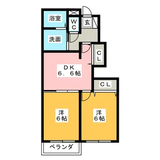 ウィステリア II【1階】の間取り