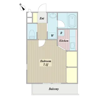 パルティールB【1階】の間取り