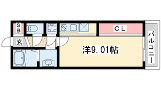 フォレステージュ江坂公園【14階】の間取り