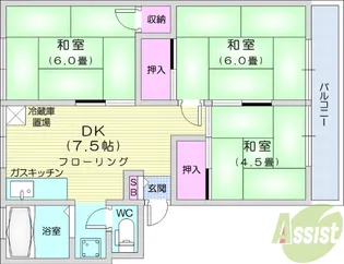 第一飯田コーポ【2階】の間取り