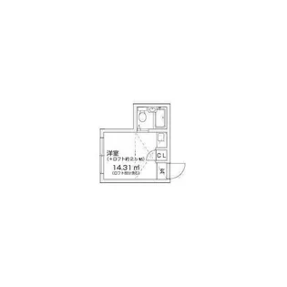梶ヶ谷スチューデントパレスA【1階】の間取り