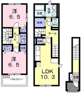 リヴェール コートII【2階】の間取り