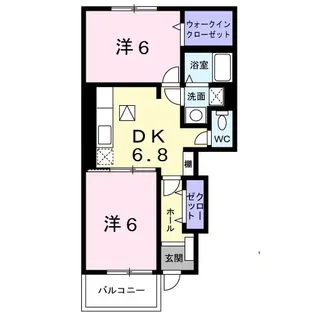 アペルトカーサ 西【1階】の間取り