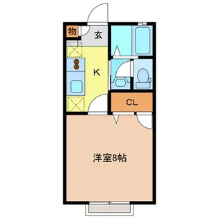 グランシード駅東B【1階】の間取り