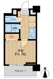 ジョイシティ住吉【6階】の間取り