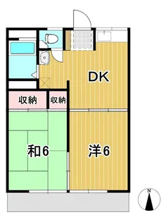 ハイツWACHI A【1階】の間取り