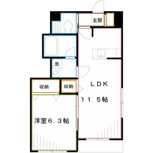 チャオ境南II【1階】の間取り