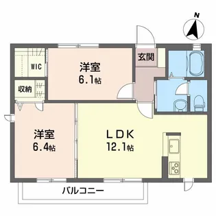 シャーメゾン・フェアリー【2階】の間取り