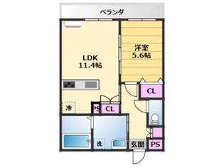 ひまわり【1階】の間取り