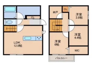 CASA+SOUTH【2階】の間取り