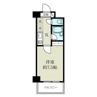 オルザス新潟【7階】の間取り