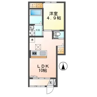 ラルブル【1階】の間取り