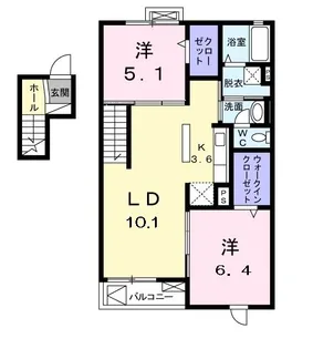 フェアリー【4階】の間取り