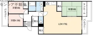 京橋グリーンハイツ4号棟.【2階】の間取り