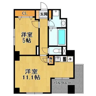 日神デュオステージ浅草橋【9階】の間取り