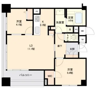 プロスペクト森下【3階】の間取り