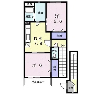 サン・ボヌール【2階】の間取り