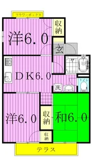 セジュールMT【1階】の間取り