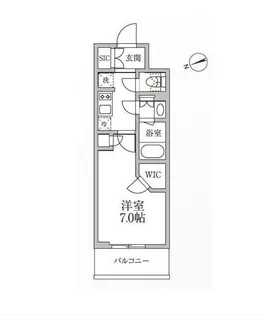 レジディア新御徒町II【6階】の間取り