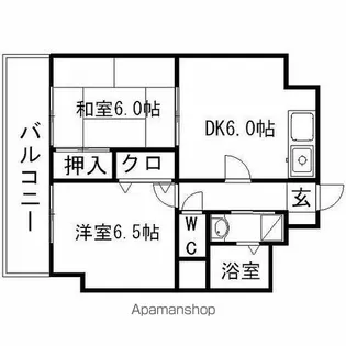 モア・フィールド箱崎II【13階】の間取り