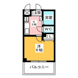 クレア北浦和【4階】の間取り