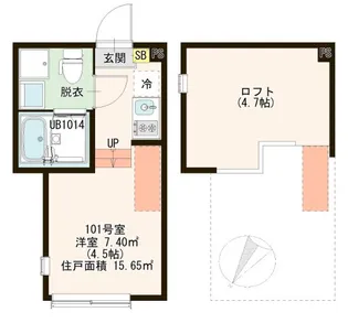ハーモニーテラス菖蒲園【1階】の間取り