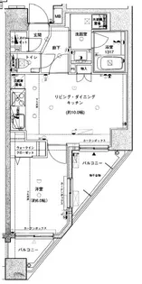 アイディーコート荏原中延【2階】の間取り