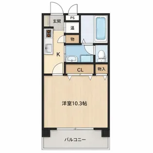 アビリティ上町壱番館【1階】の間取り