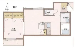 コンフォートI【2階】の間取り