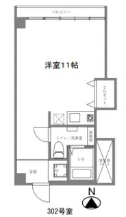 松原マンション【3階】の間取り