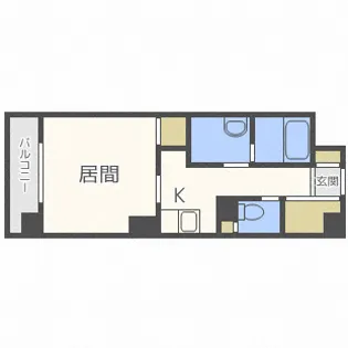 クレール北10条【4階】の間取り