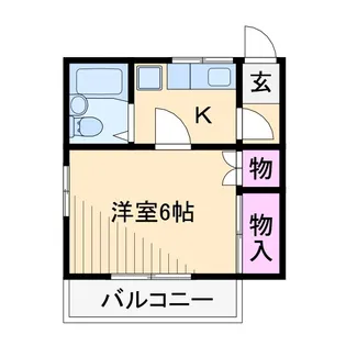グリーンヤード大倉山B【2階】の間取り