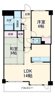 グレイス大和【4階】の間取り