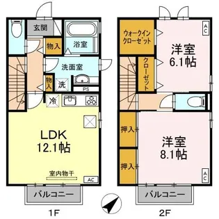 メゾン四日町【2階】の間取り