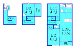 メゾンドシャルマン【2階】の間取り