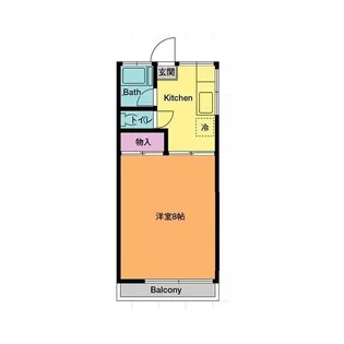 第2南ハイツ【2階】の間取り
