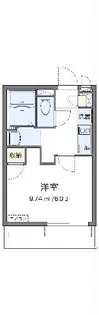 クレイノ三ヶ根C【1階】の間取り
