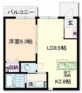ベルアージュIII【1階】の間取り