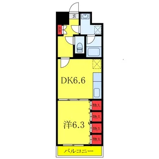 東川口弥生マンション【6階】の間取り