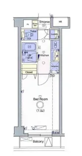 レナトゥス四谷【6階】の間取り