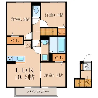 Erde【2階】の間取り