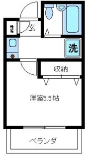 煉瓦館輝【2階】の間取り
