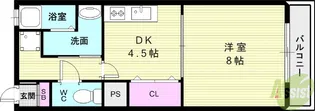 クィーンマンション【4階】の間取り