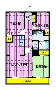 エトアールS【5階】の間取り