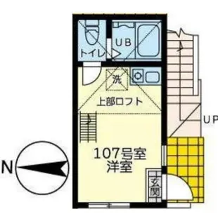 ユナイト戸塚ヴェルサイユの杜【1階】の間取り