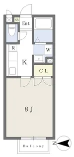 アーバン・ド・ジュネス錦町【2階】の間取り