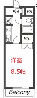 AP1214 ロアール洗足池【4階】の間取り
