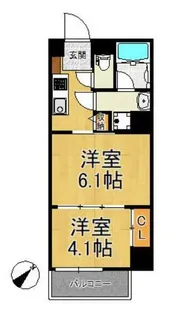 ポルト関内【4階】の間取り