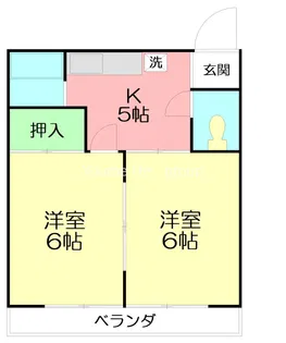 清水ハイツ【2階】の間取り